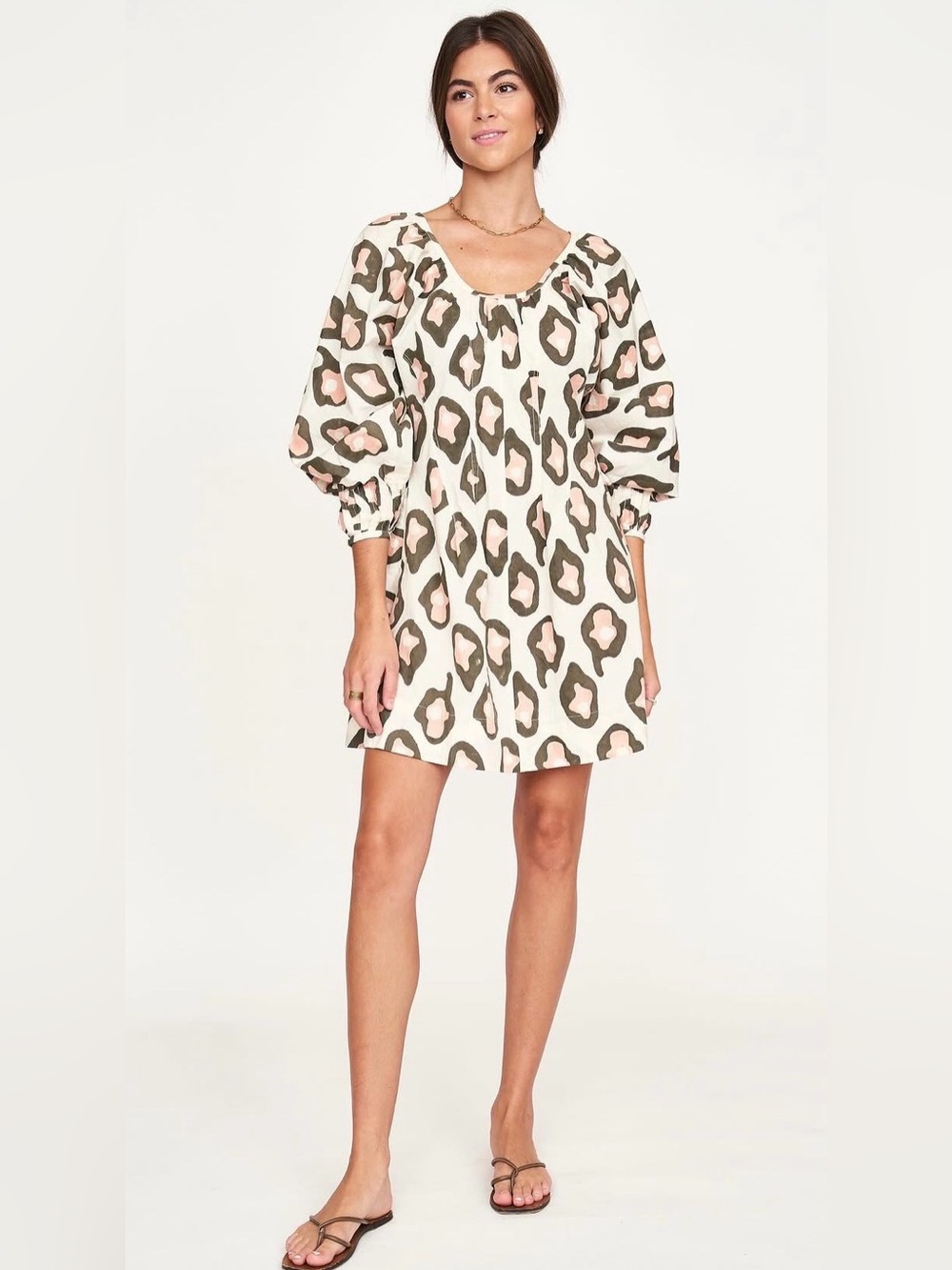 Mirth Women’s Mini Dress in Oyster Print